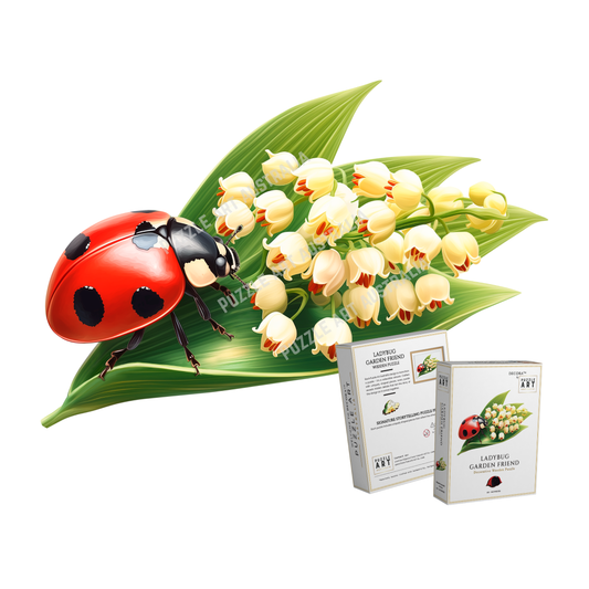 Lady Bug Wooden Puzzle