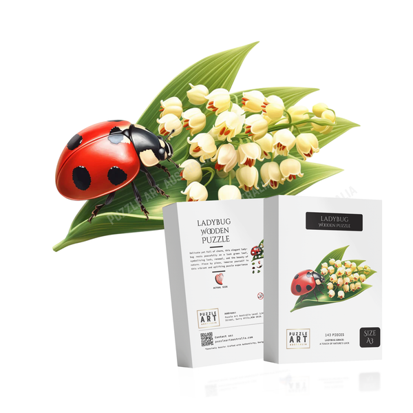 Lady Bug Wooden Puzzle