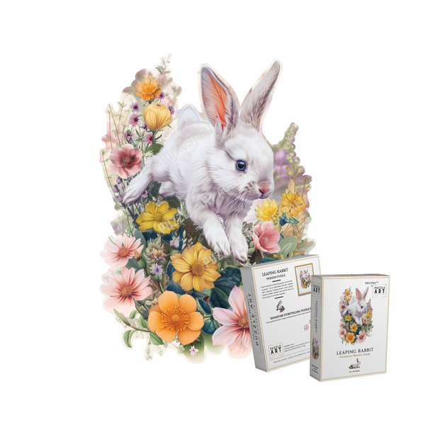 Leaping Rabbit Wooden Puzzle
