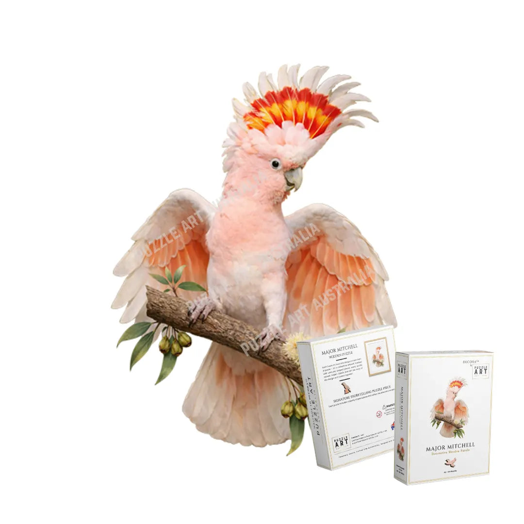 Major Mitchell's Cockatoo Wooden Puzzle