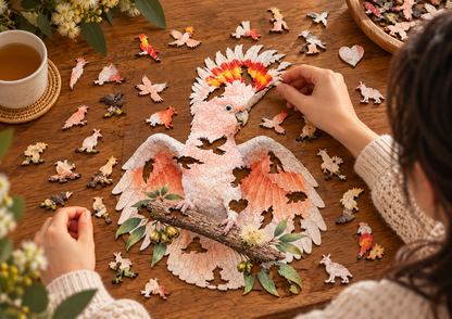 Major Mitchell's Cockatoo Wooden Puzzle