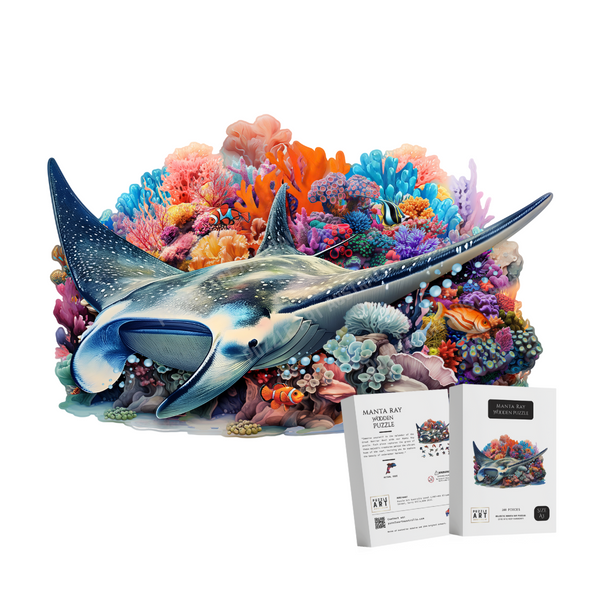 Manta Ray Wooden Puzzle