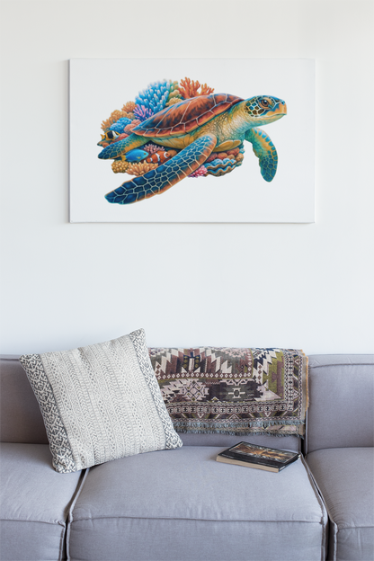 Green Sea Turtle Wooden Puzzle