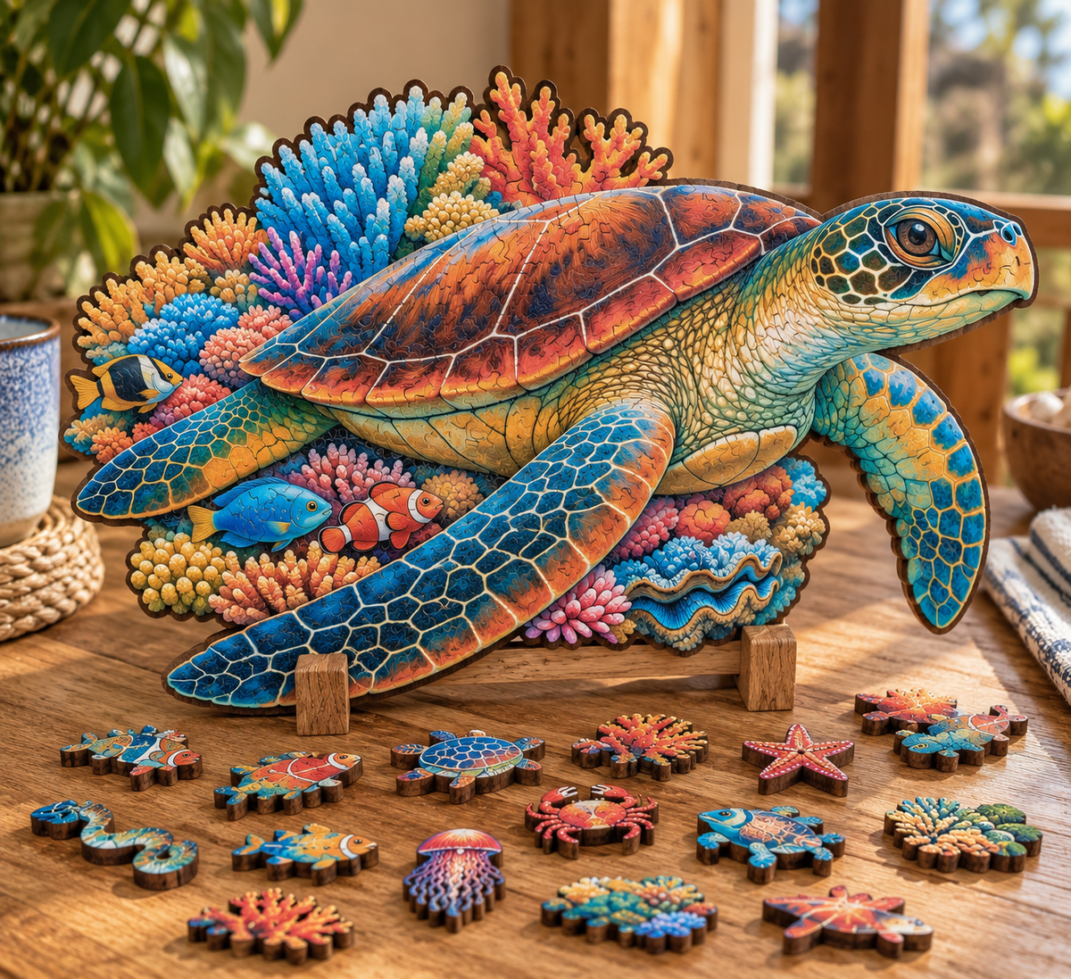 Green Sea Turtle Wooden Puzzle