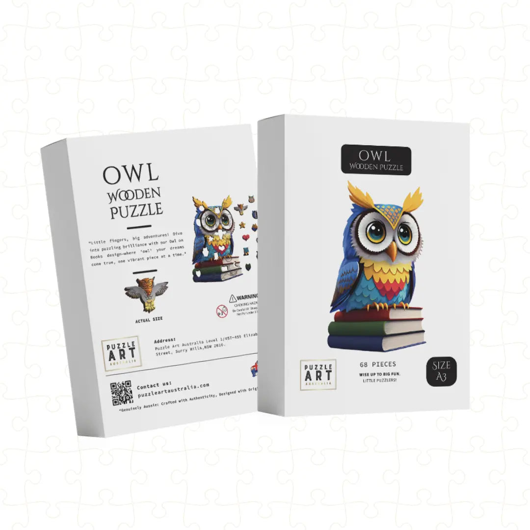 Book Owl Puzzle Art Australia