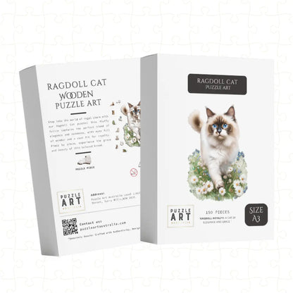 Ragdoll Cat Puzzle Art Australia