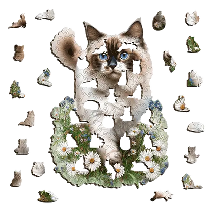 Ragdoll Cat Puzzle Art Australia
