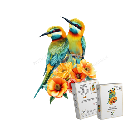 Rainbow Bee-eaters Wooden Puzzle