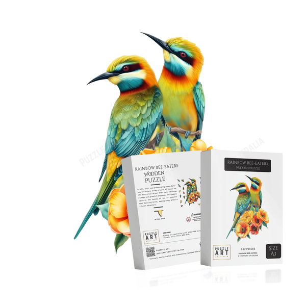 Rainbow Bee-eaters Wooden Puzzle
