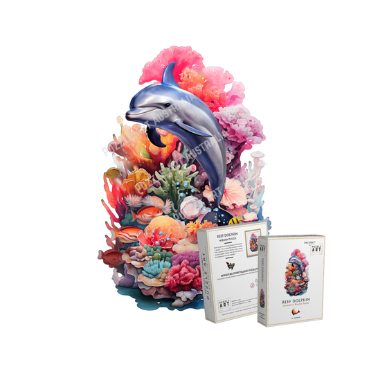 Reef Dolphin Wooden Puzzle