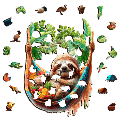 Slothing Around Puzzle Art Australia