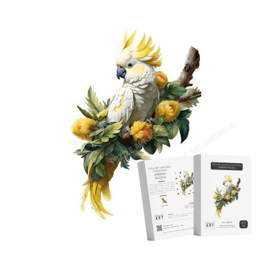Sulphur Cockatoo Wooden Puzzle Puzzle Art Australia