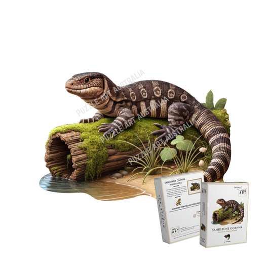 Sandstone Goanna Wooden Puzzle