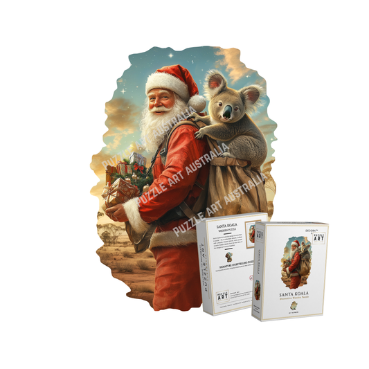 Santa and Koala Wooden Puzzle