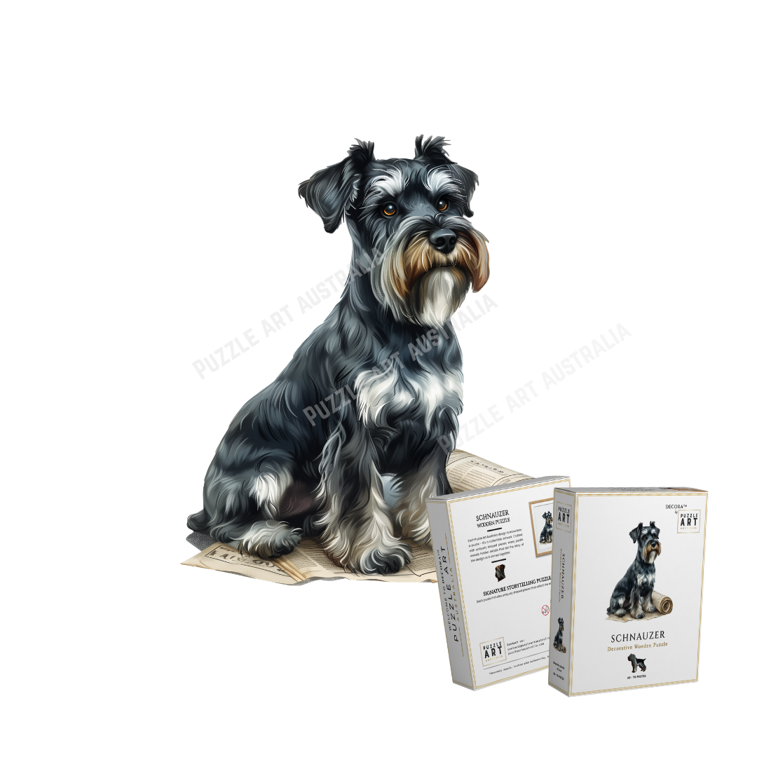 Schnauzer Wooden Puzzle