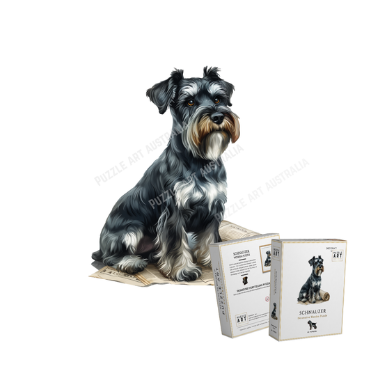 Schnauzer Wooden Puzzle