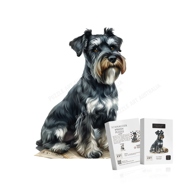 Schnauzer Wooden Puzzle