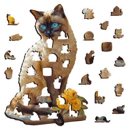 Siamese Cat Puzzle Art Australia