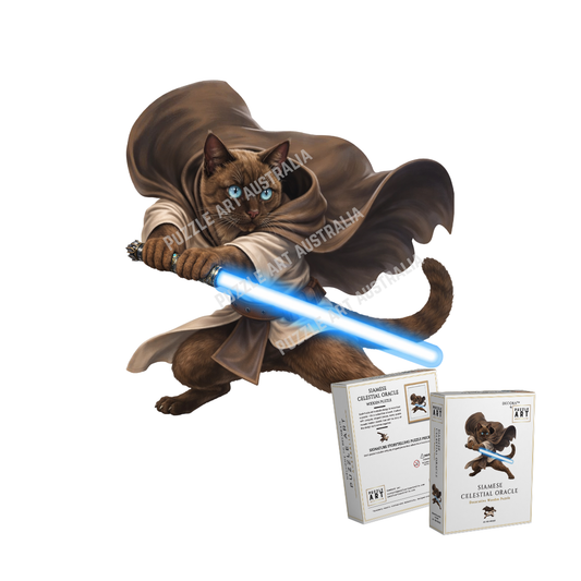 Siamese Celestial Oracle ~ Decorative Wooden Puzzle