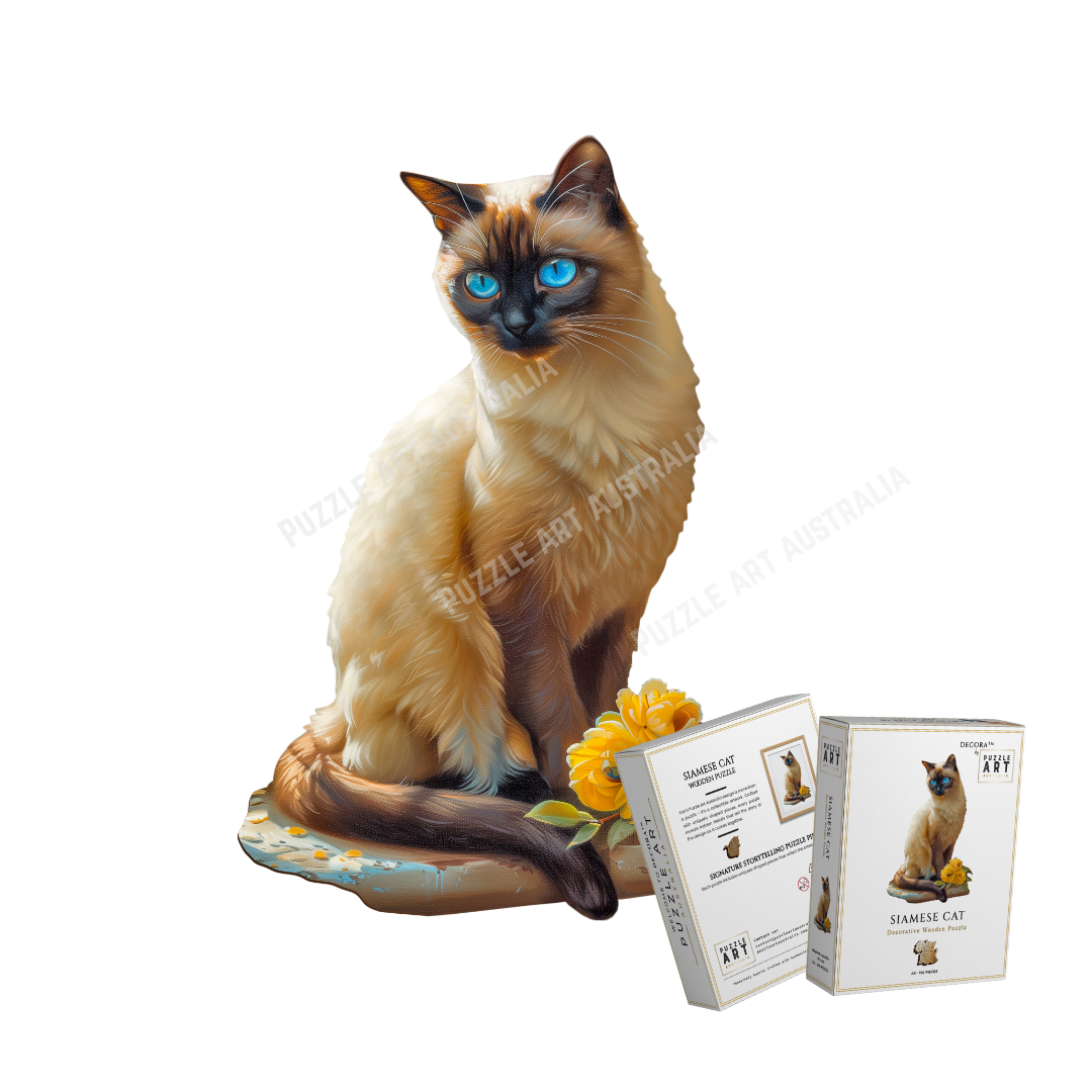 Siamese Cat Wooden Puzzle