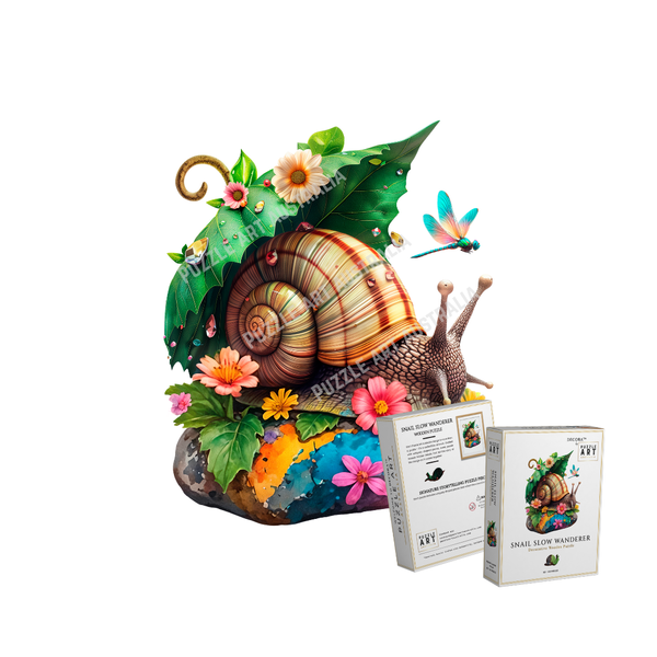 Snail Slow Wanderer Wooden Puzzle