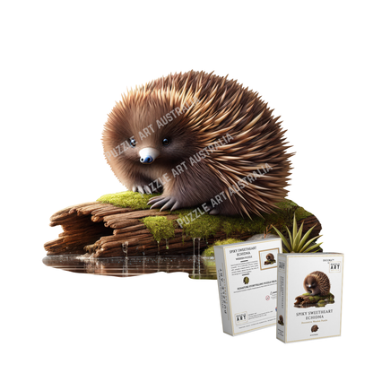 Spiky Sweetheart Echidna Wooden Puzzle