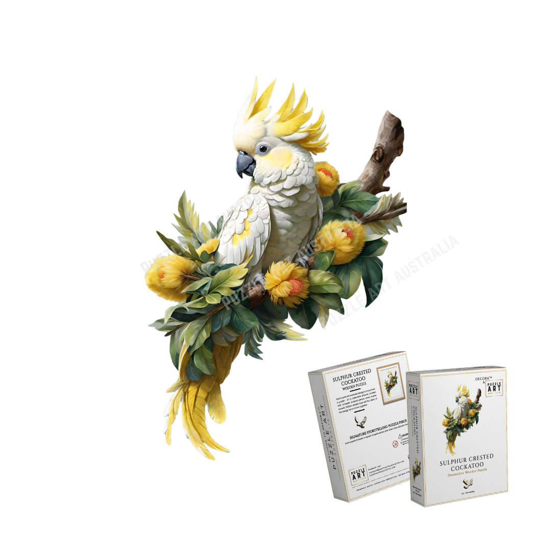Sulphur Cockatoo Wooden Puzzle