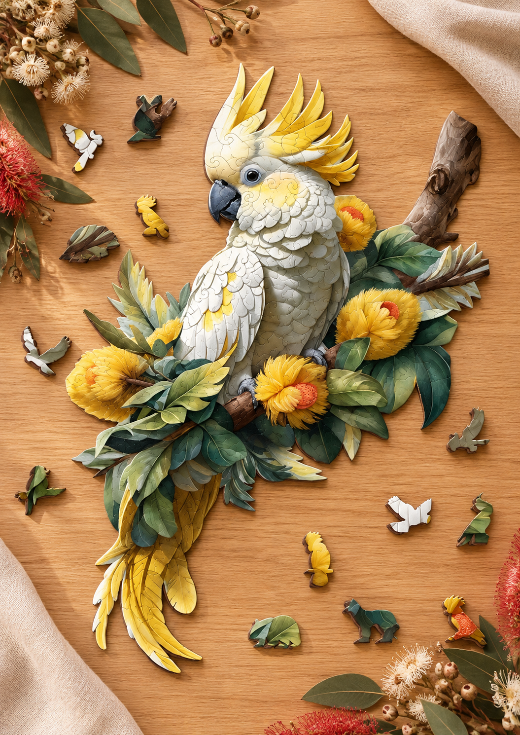 Sulphur Crested Cockatoo Puzzle Art Australia