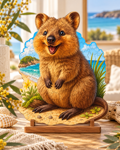 Quokka Selfie ~ Wooden Art Puzzle