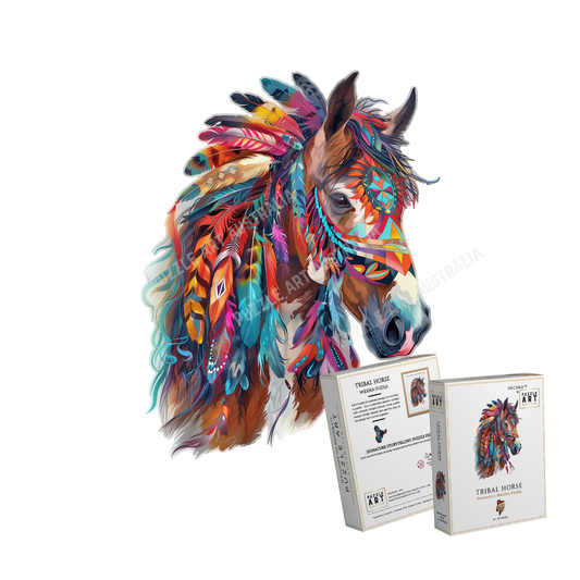 Tribal Horse Wooden Puzzle