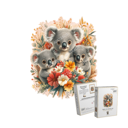Trio of Koalas Wooden Puzzle