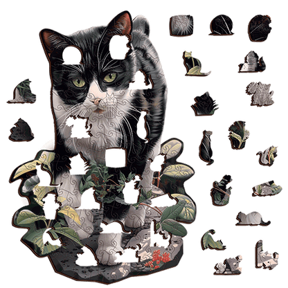 Tuxedo Cat Puzzle Art Australia