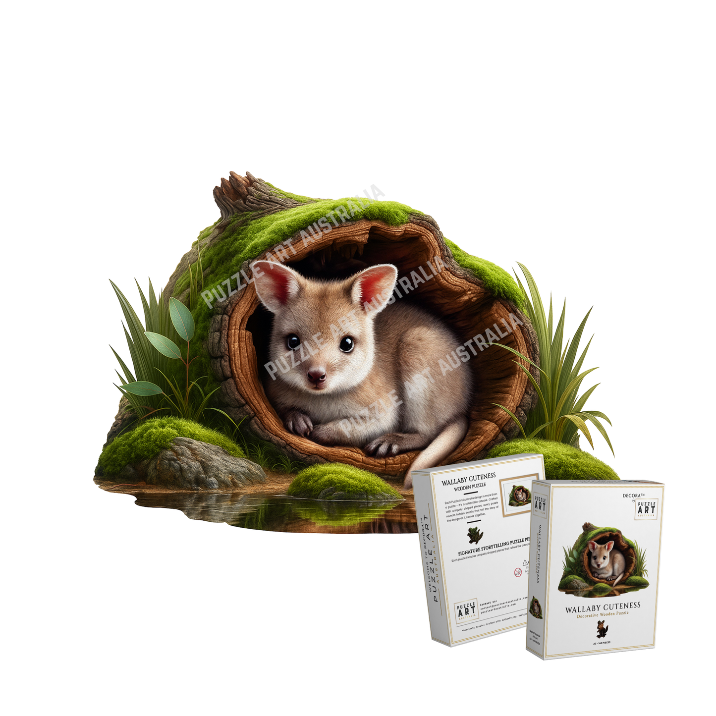 Wallaby Cuteness Wooden Puzzle