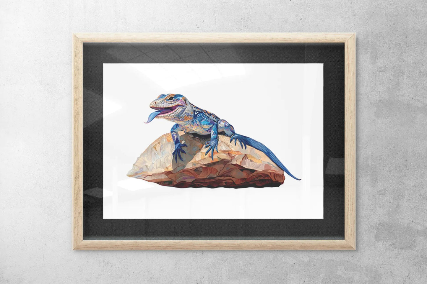 Blue Tongue Lizard Puzzle Art Australia