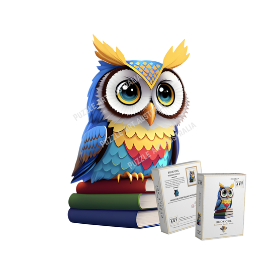 Book Owl Wooden Puzzle