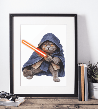 British Shorthair Guardian wooden puzzle framed on a desk