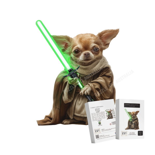 Cosmic Chihuahua Wooden Puzzle