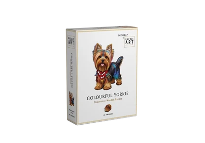 Colourful Yorkie Wooden Puzzle