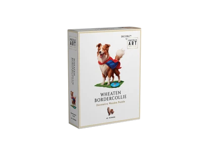 Border Collie Fetch Wooden Puzzle