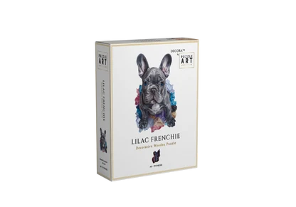 Lilac Frenchie Wooden Puzzle