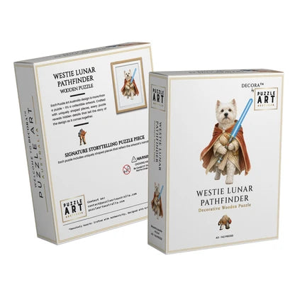 Westie Lunar Pathfinder ~ Decorative Wooden Puzzle