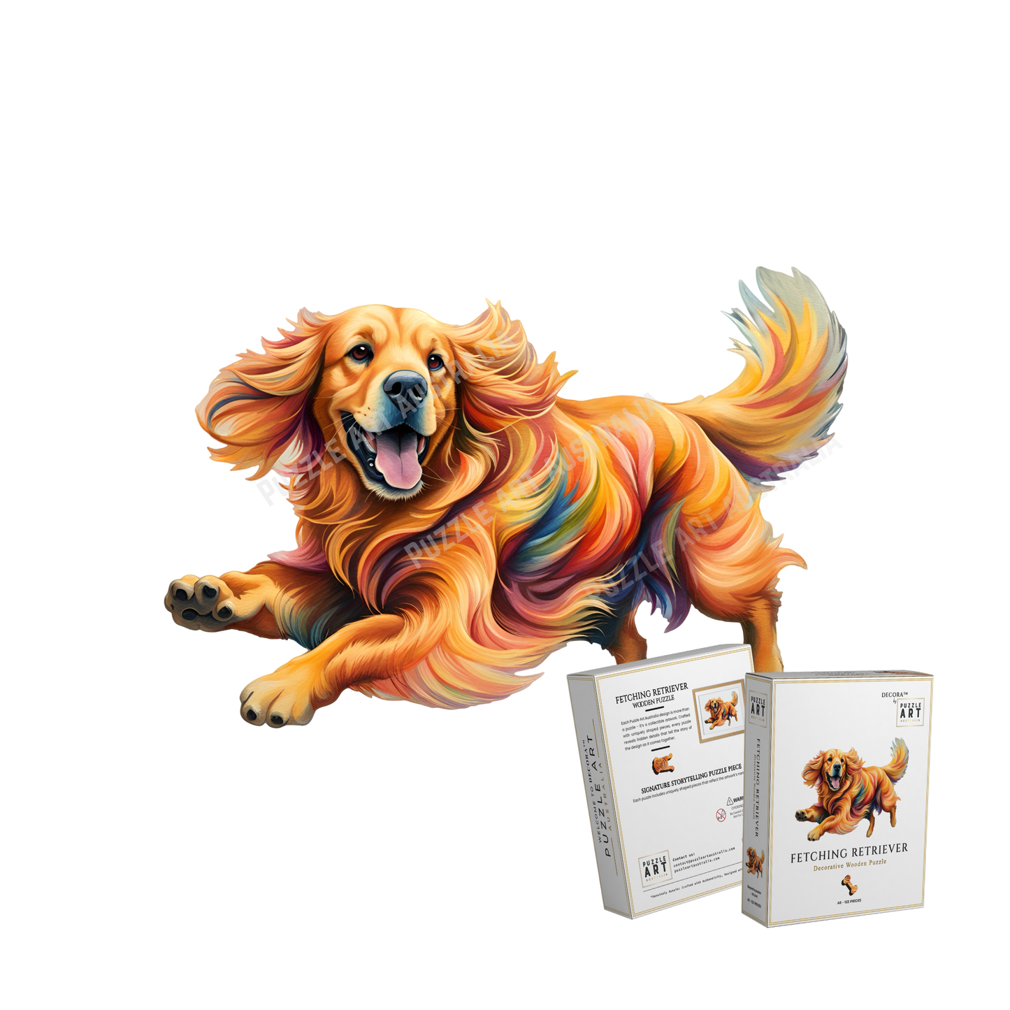 Fetching Retriever Wooden Puzzle