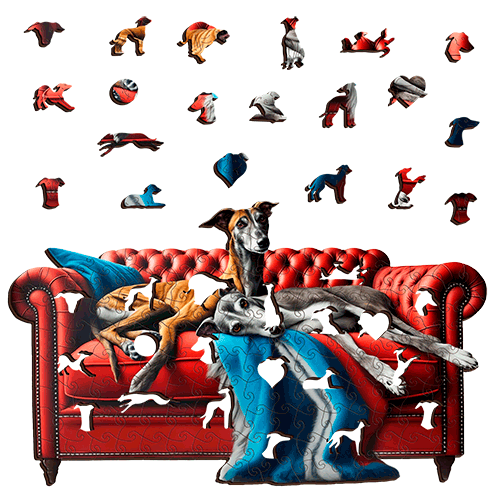 Greyhounds Retire Wooden Puzzle