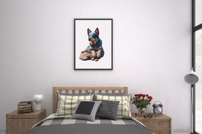 Blue Heeler Puzzle Art Australia