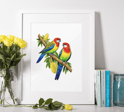 Eastern Rosella Pair Wodden Puzzle