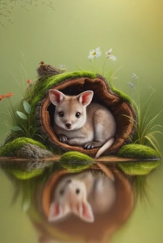 Wallaby Cuteness Wooden Puzzle