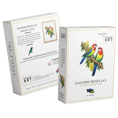 Eastern Rosella Pair Wodden Puzzle